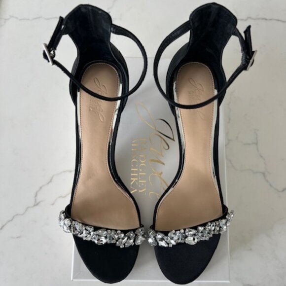 Dash Ankle Strap Kitten Heel by Jewel Badgley Mischka - 9.5 - Picture 2 of 8